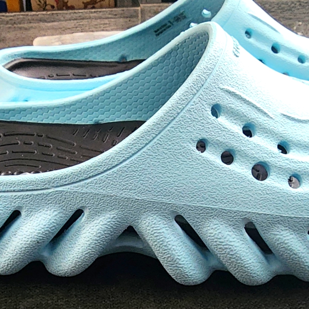 New wo tag J3 Crocs slip on blue